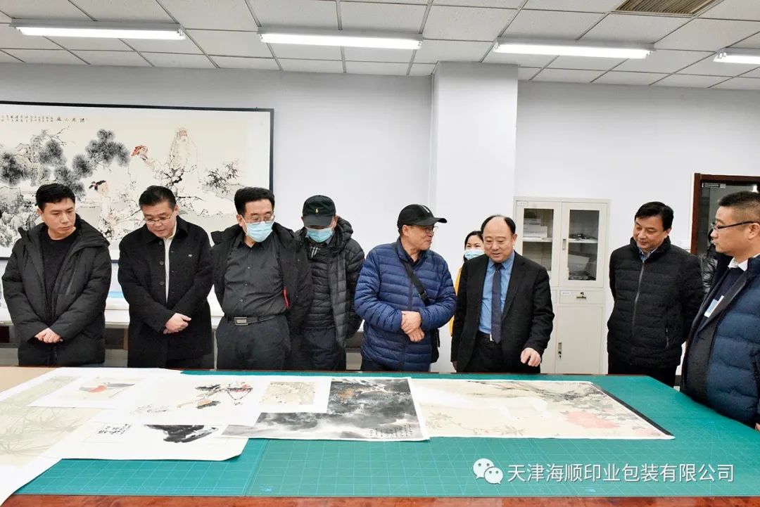 郁美净集团董事长史滨、总经理李峰率全国战略合作供应商一行莅临天津海顺印业包装有限公司海顺参观指导(图7)